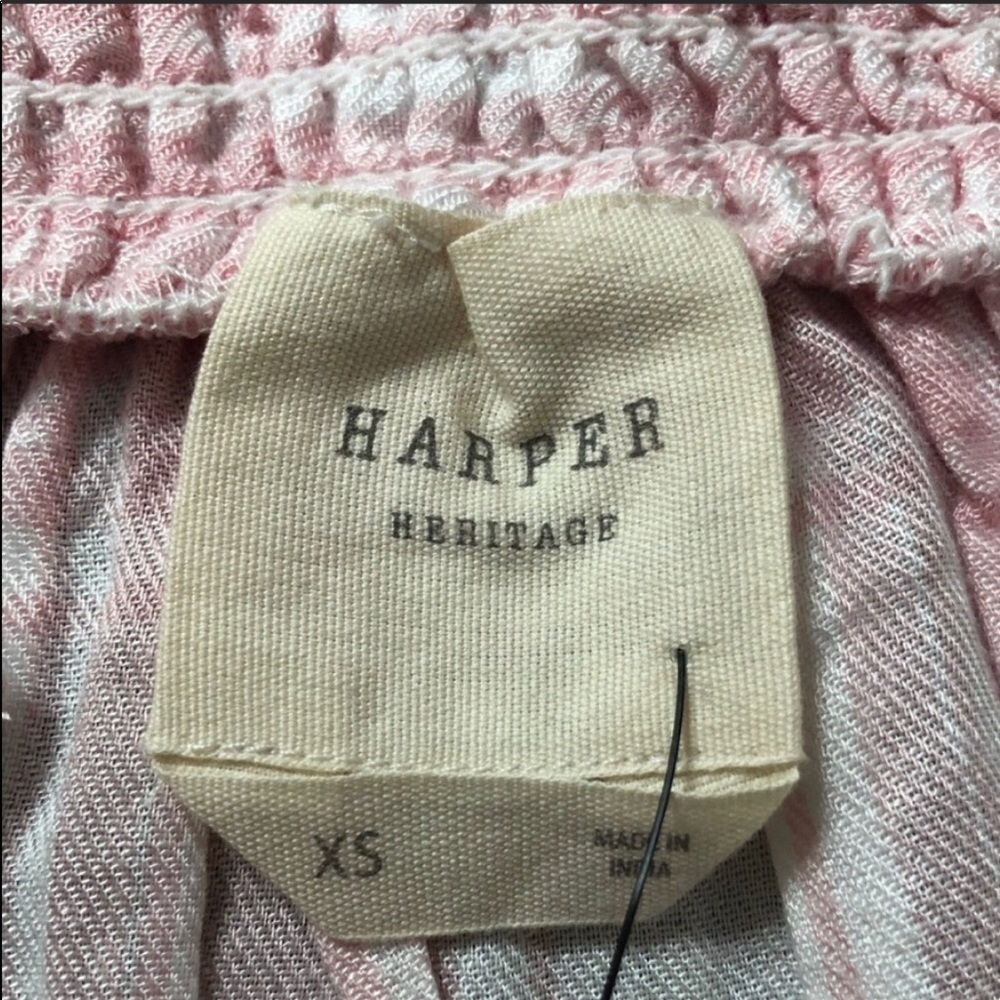 Francesca’s Harper extra small heritage smock neck top blouse - Picture 3 of 11